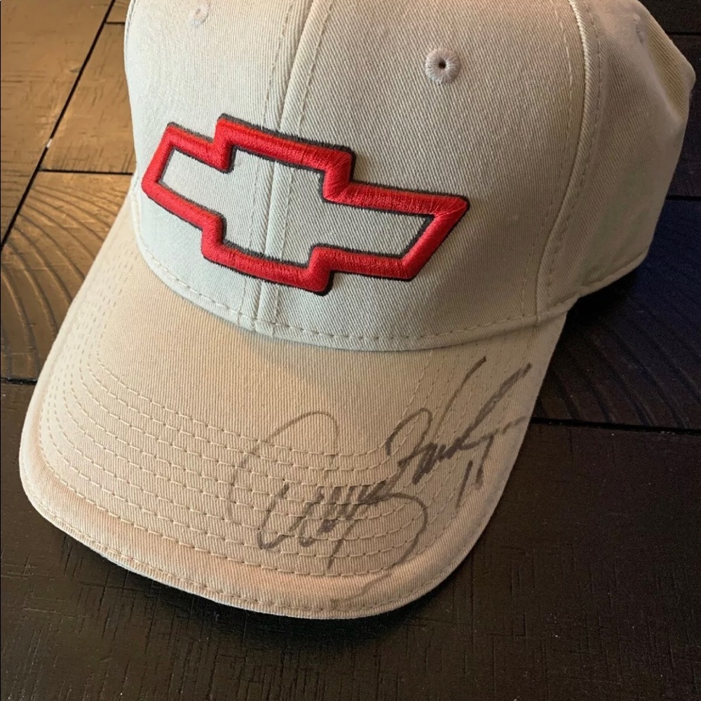 Denny Hamlin NASCAR Autographed Chevy Hat w/COA